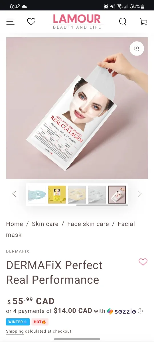 Korean 5 Collagen Mask sheets, 1 lip tint