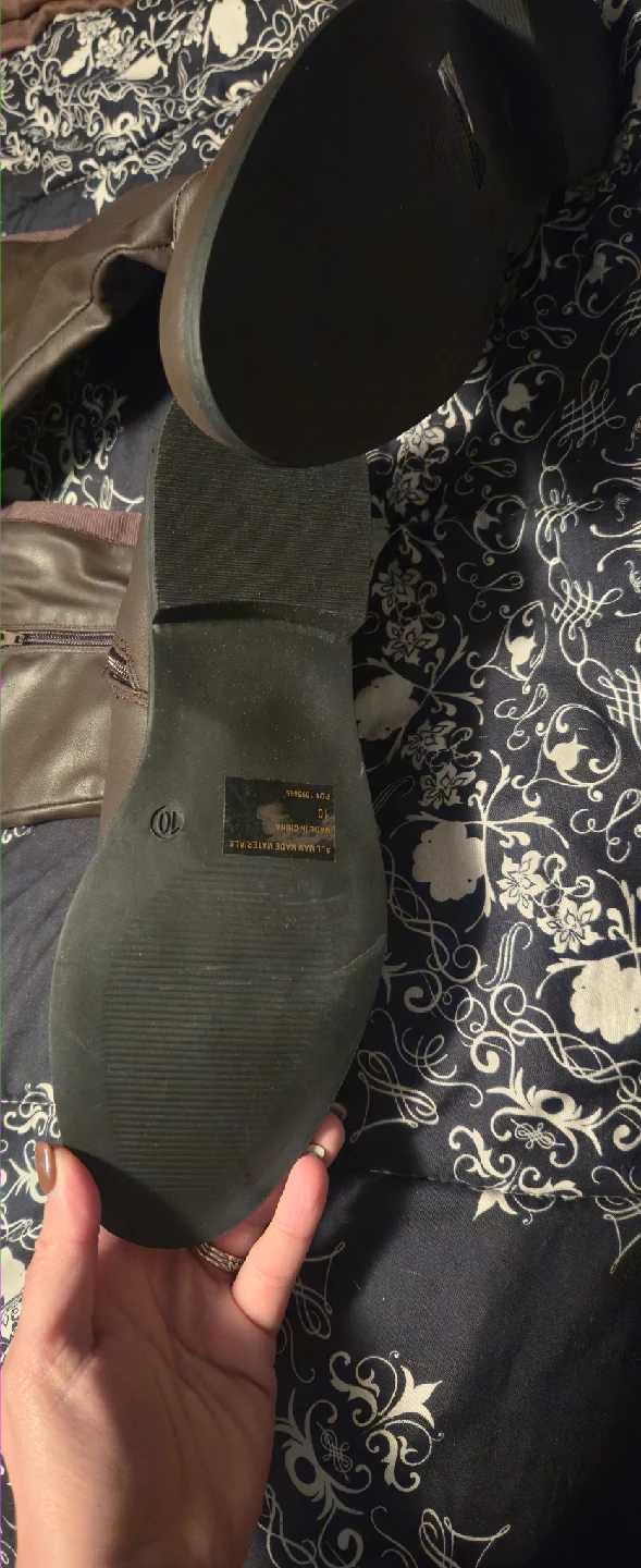 Brown Knee-High Boots - Size 10 - photo 2