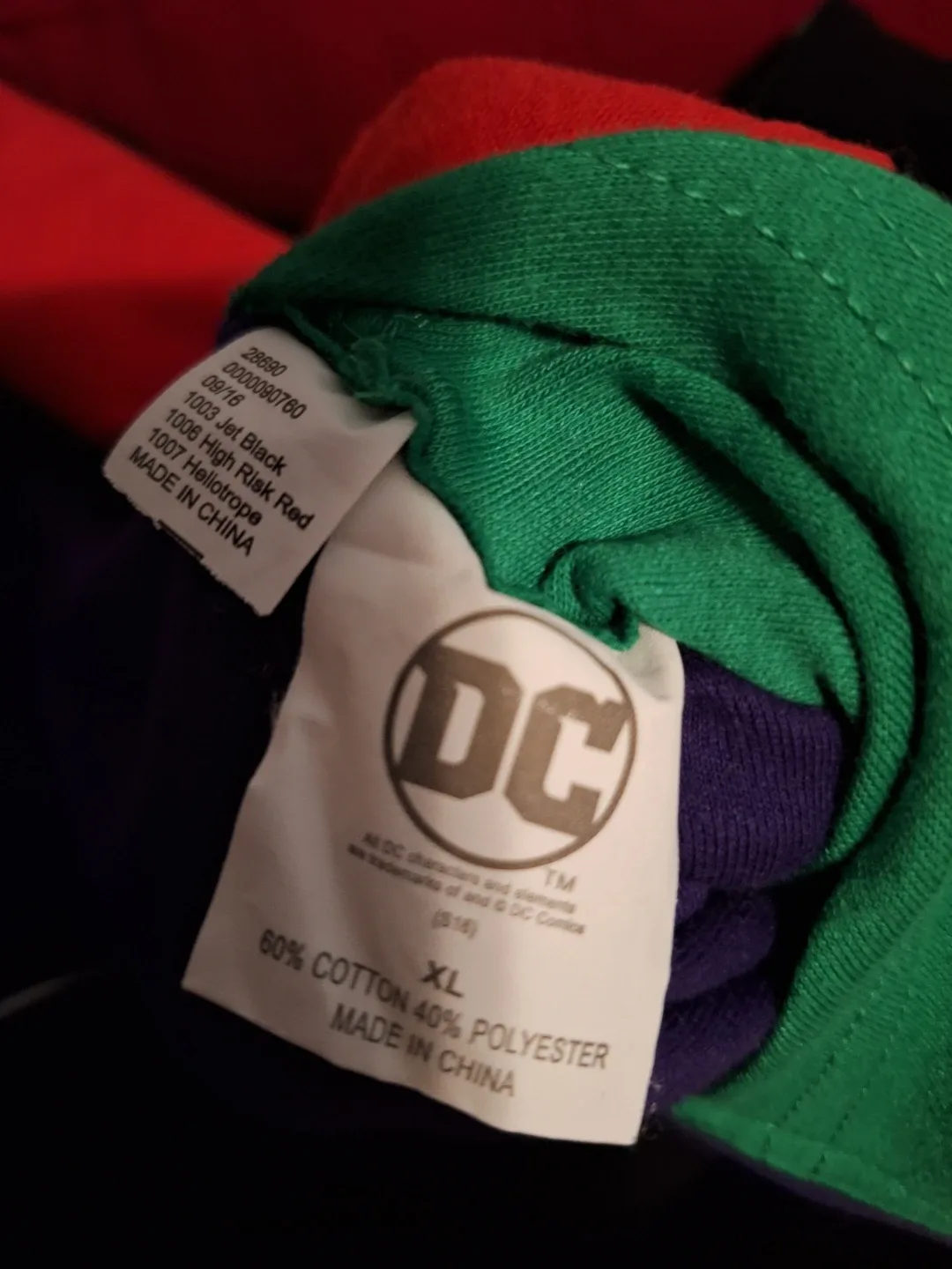 New DC Comics Joker Reversible Hoodie, Size XL image indicator(3)