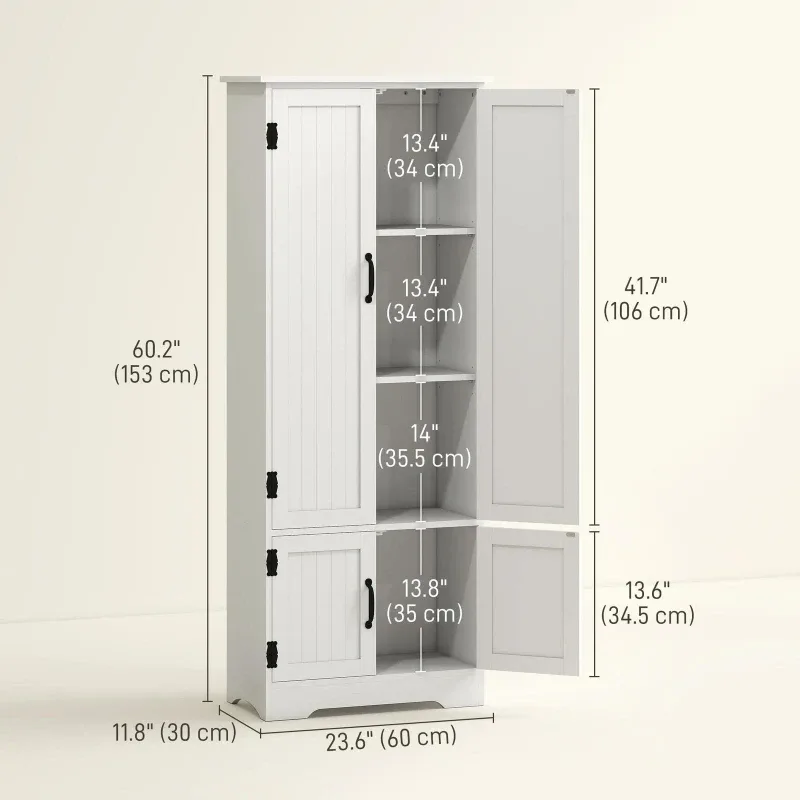 White Farmhouse Tall Cabinet image indicator(2)