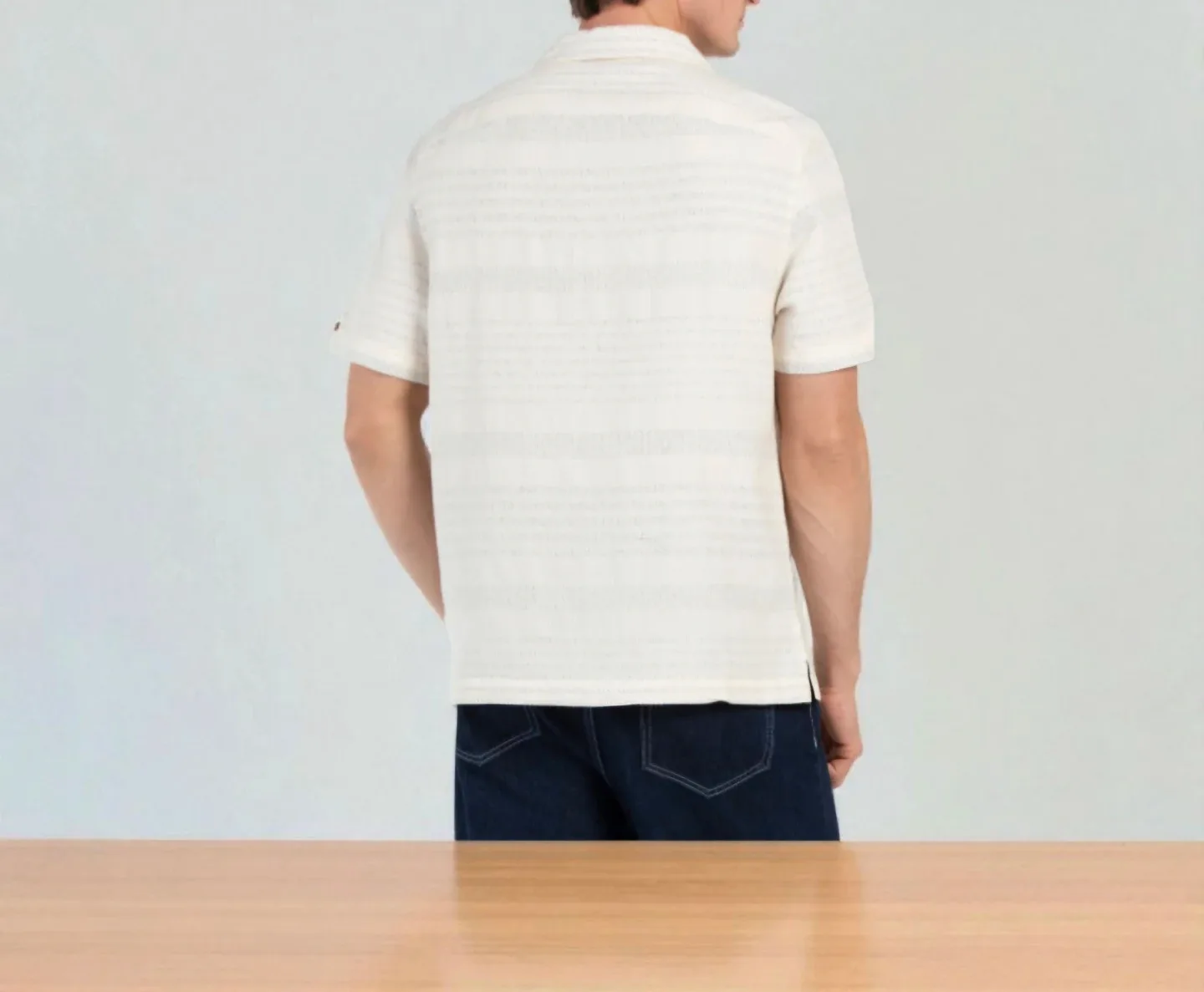 Ben Sherman Short Sleeve Sandhaven Stripe Camp Shirt | Size M image indicator(2)