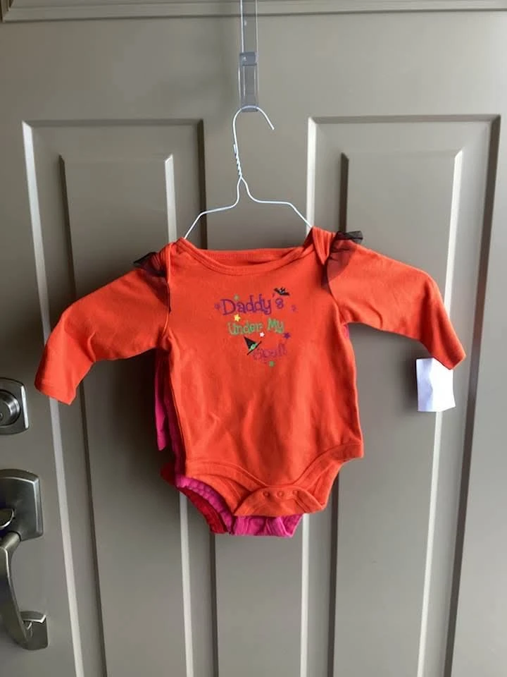 Girls sz 3-6 months onesie shirts, $2 each - photo 3