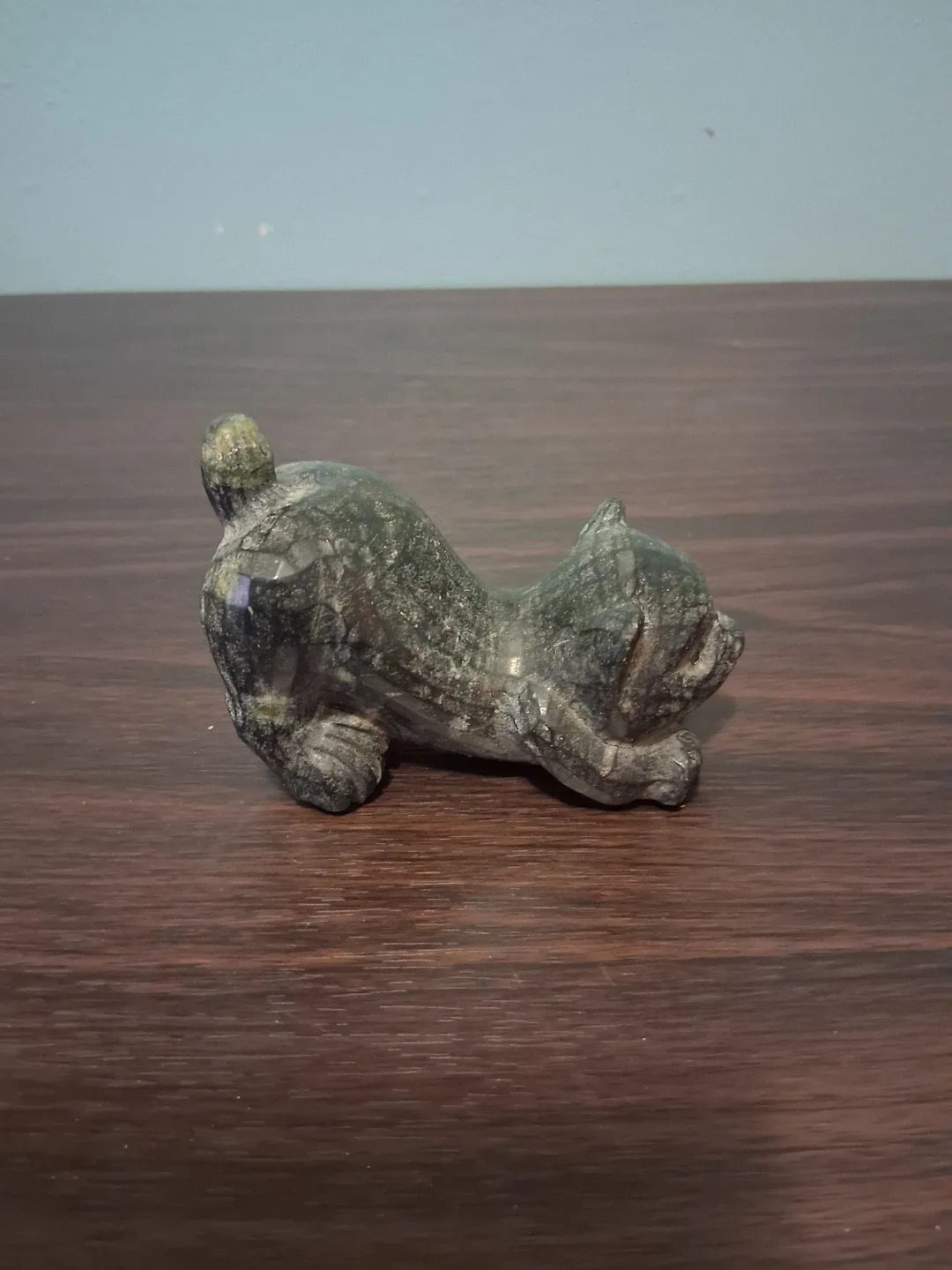 Serpentine Cat Figurine - Healing Stone image indicator(4)