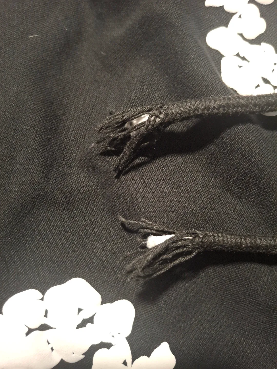 Black and white denim tears sweatpants image indicator(3)