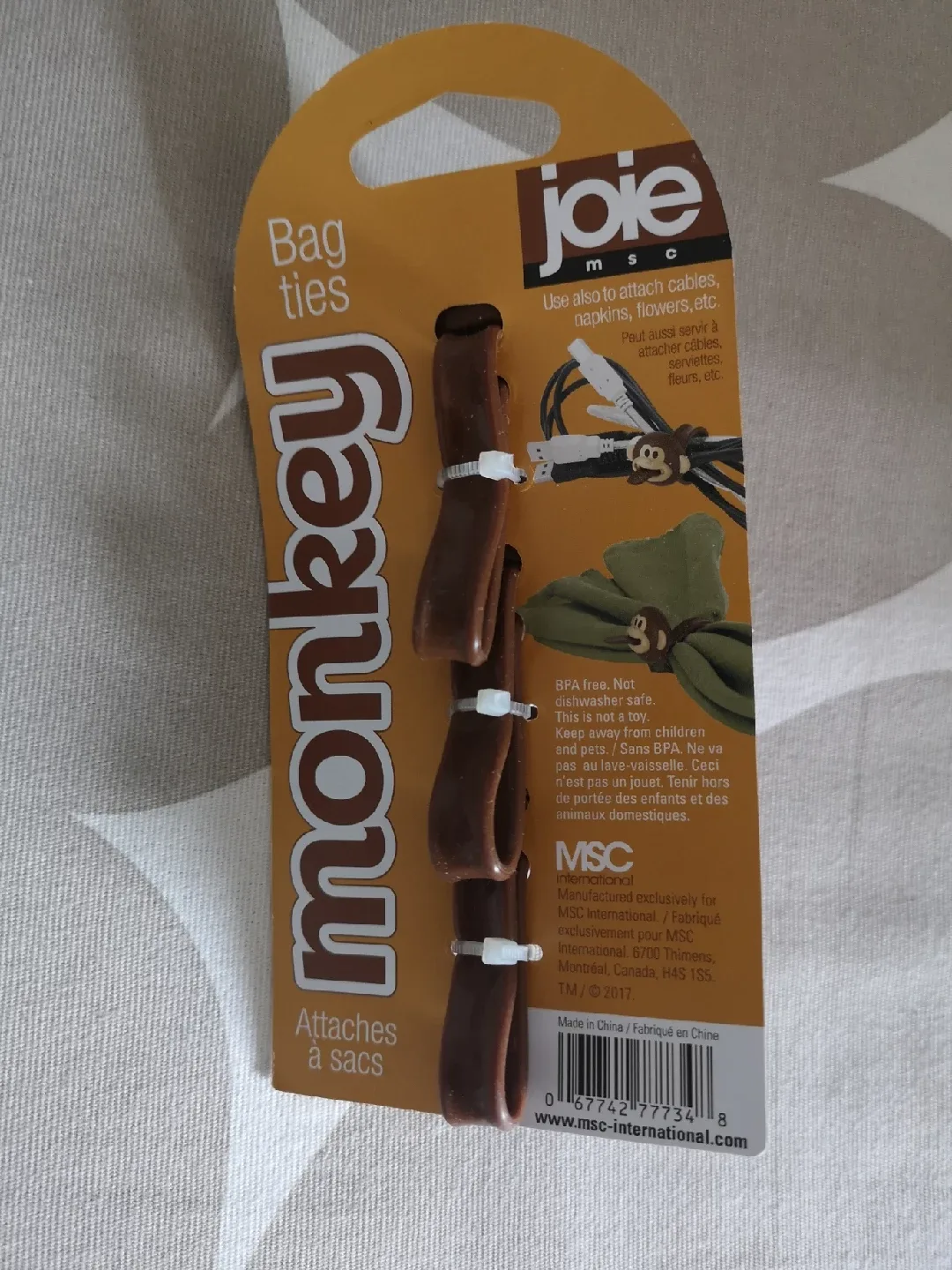 Joie Monkey Bag Ties - Set of 3 image indicator(2)