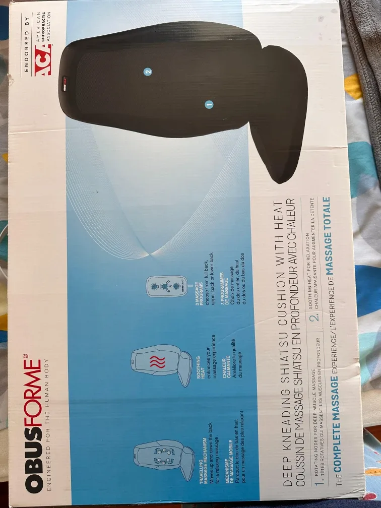 ObusForme Deep Kneading Shiatsu Cushion with Heat image indicator(4)