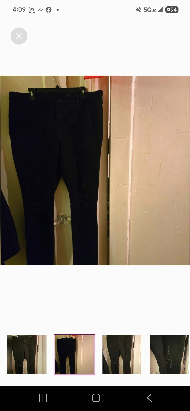 Old Navy black long jeans sz 16 - photo 2