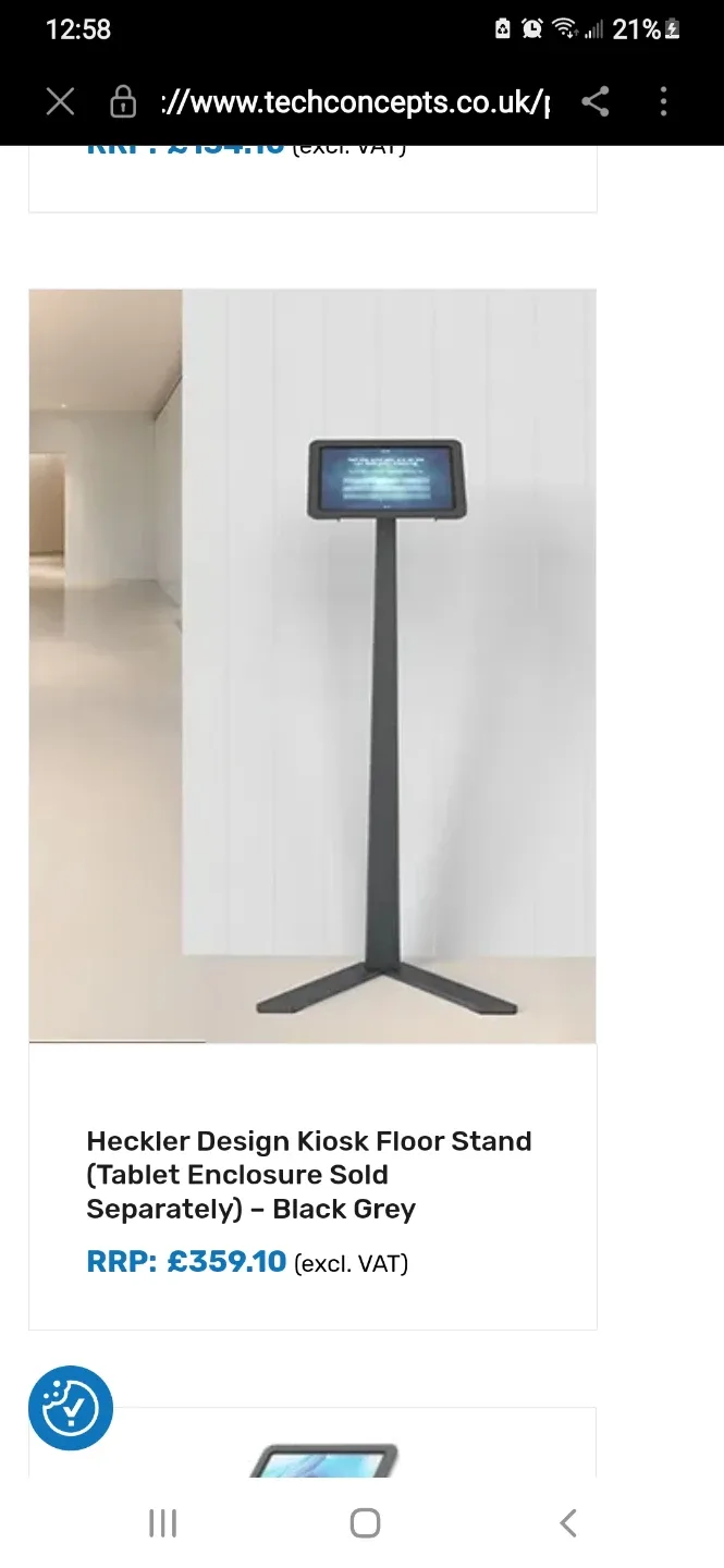 New Heckler Design Kiosk Floor Stand for iPad 12.9-Inch image indicator(3)