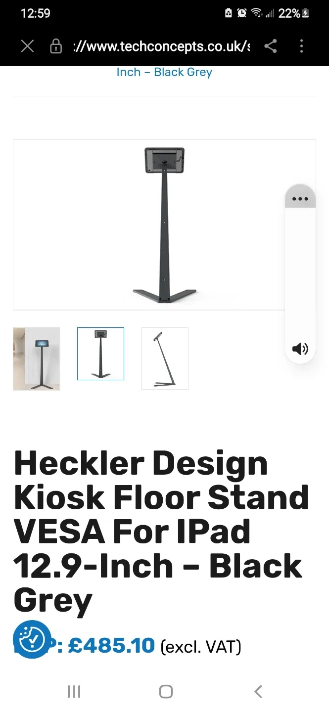 New Heckler Design Kiosk Floor Stand for iPad 12.9-Inch image indicator(5)