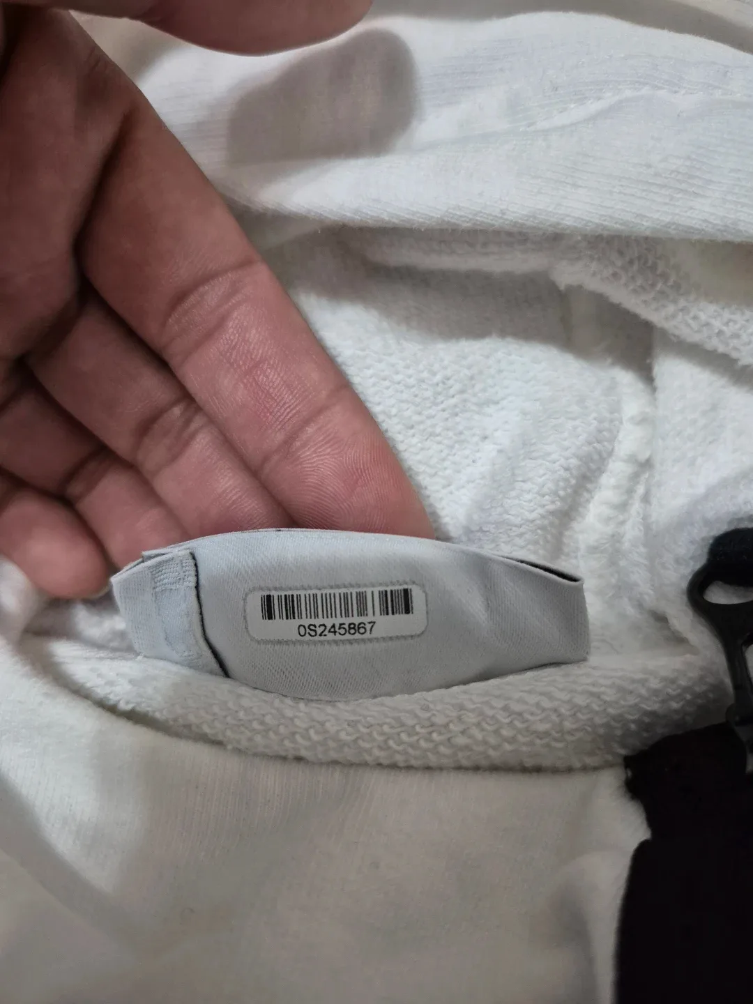 Stone Island White Hoodie - Size M image indicator(3)