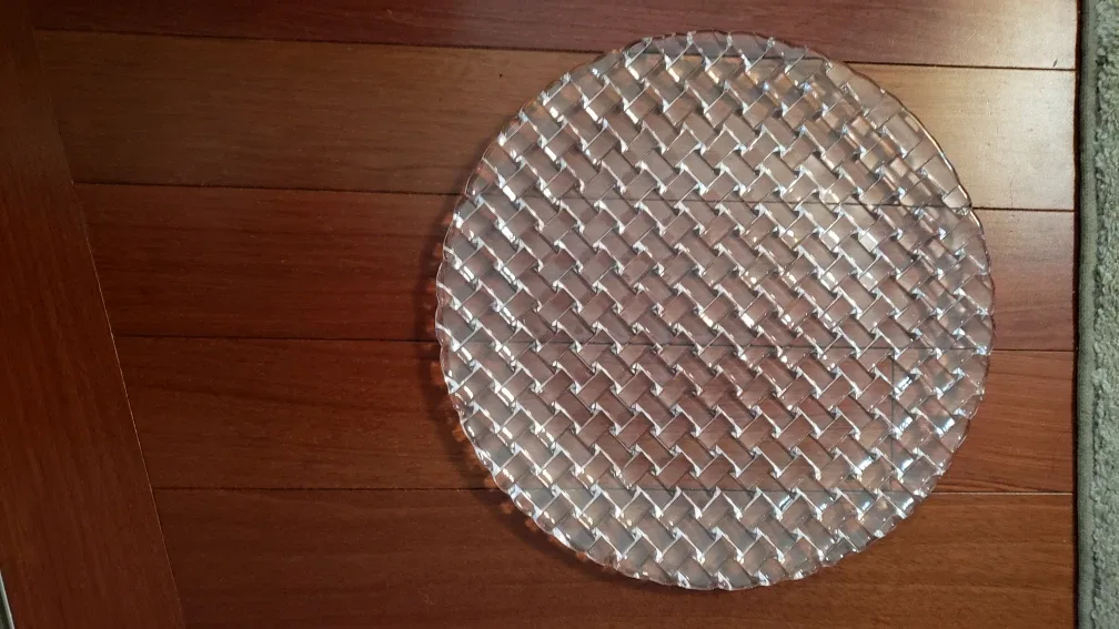 2 Glass Platters 12 in & 16 1/2 in..$10 each