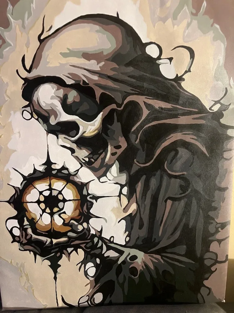 Original oil Painting of the Grim Reaper. image indicator(2)