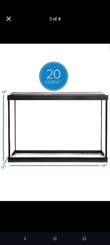 20 Gallon Fish tank with stand and all supplies - photo 4