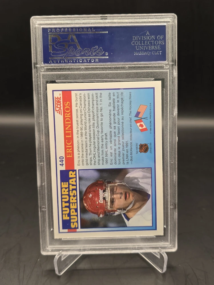 1990 Score Eric Lindros PSA 8 - photo 2