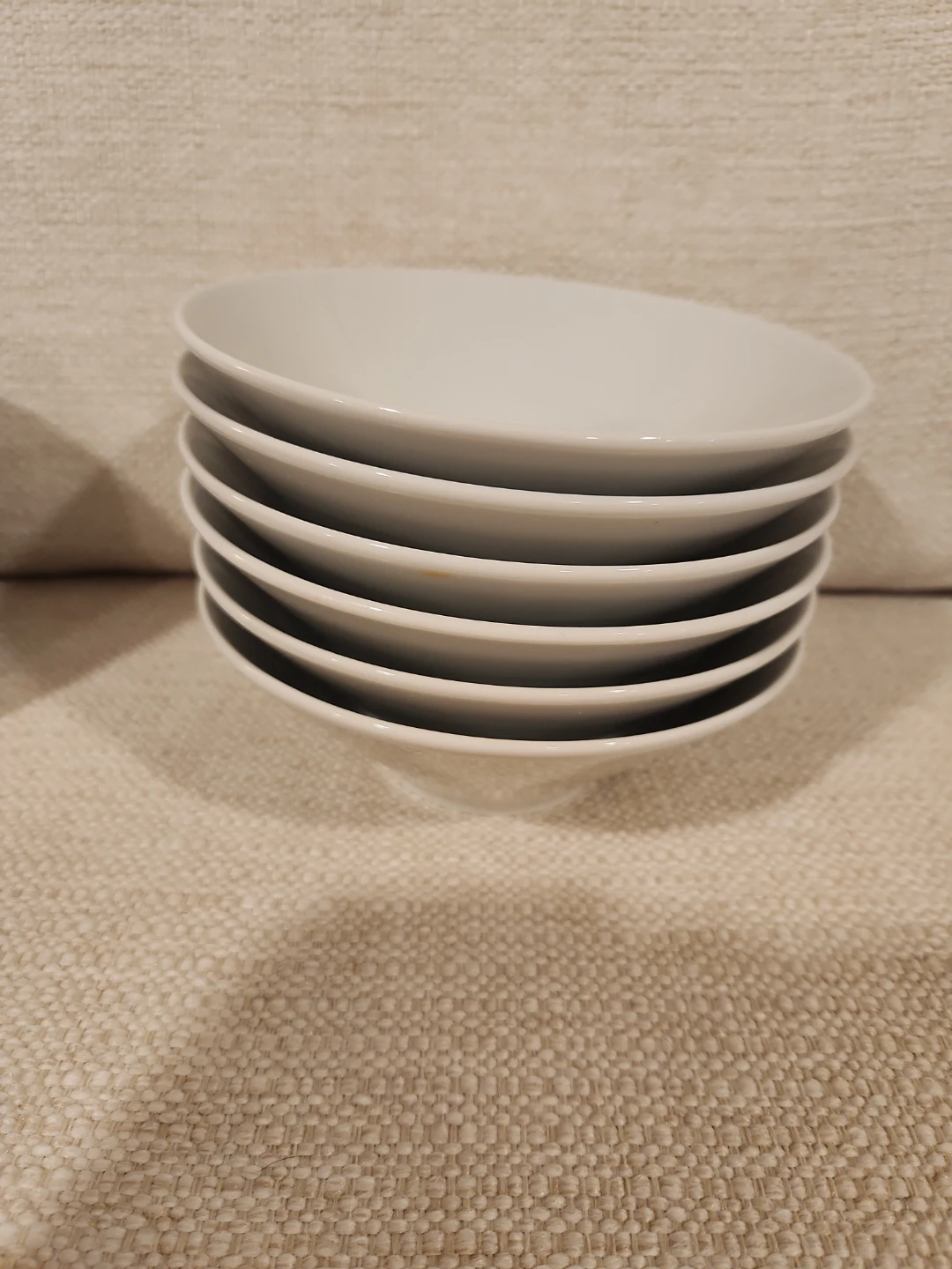 Stack of small White Bowls