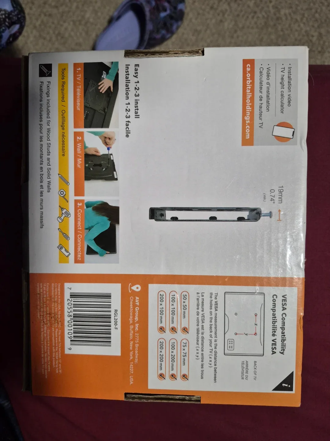 Orbital Flat to Wall TV Mount, 12-39" image indicator(2)