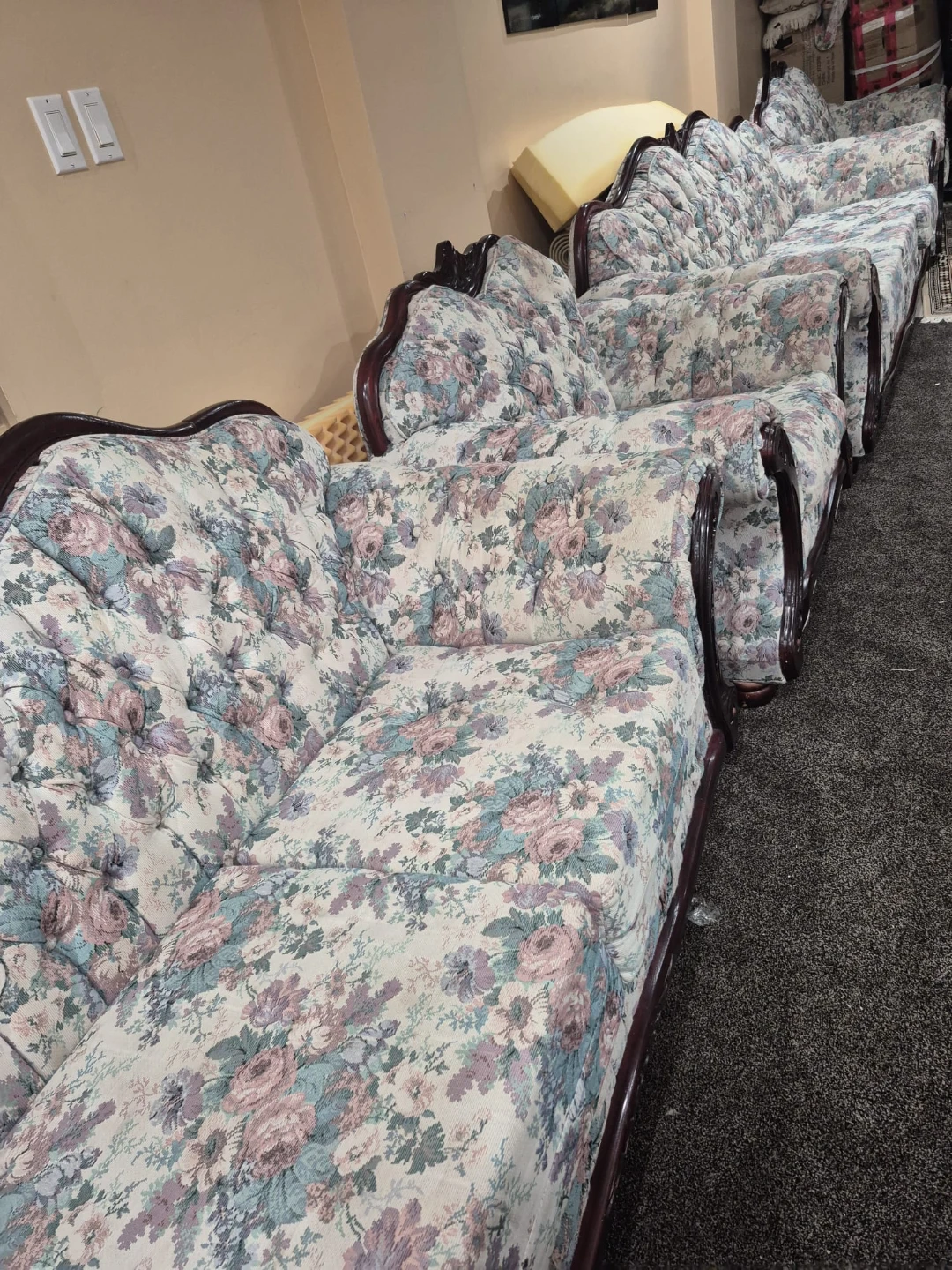 Floral Patterned Sofa Set - photo 4