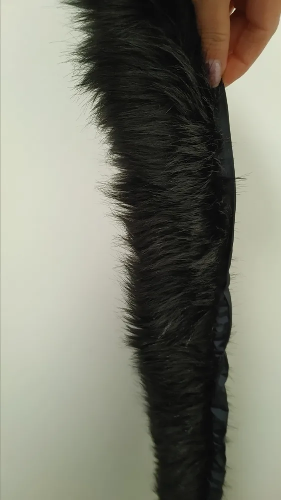 Black Faux Fur Collar image indicator(6)