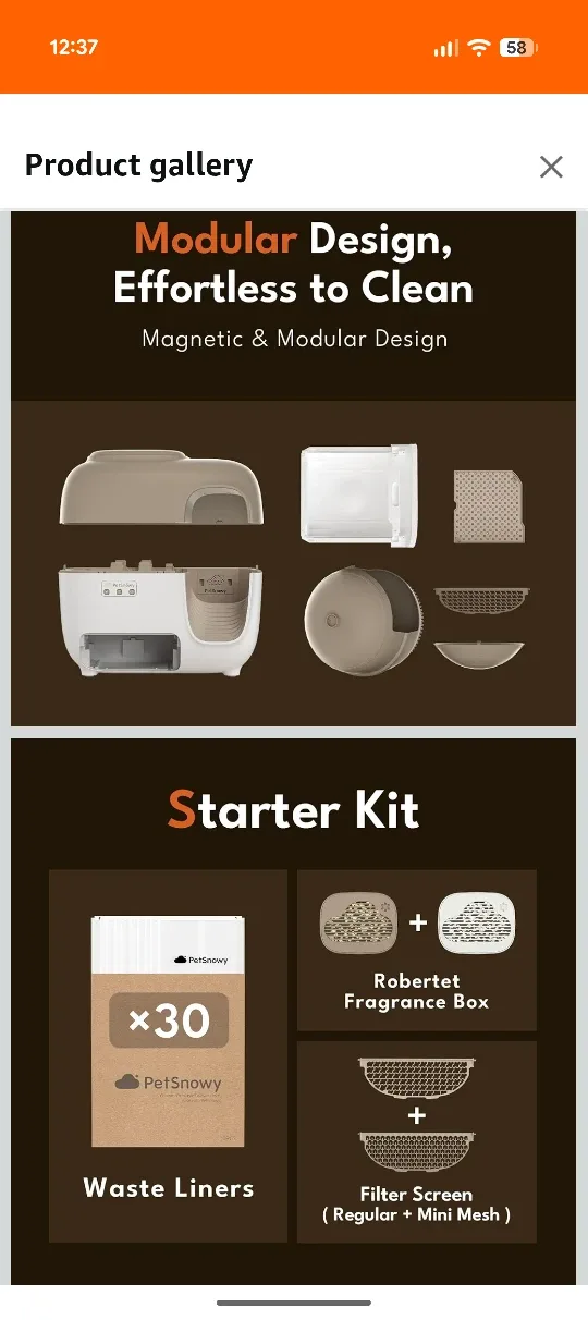 PetSnowy Automatic Cat Litter Box image indicator(4)