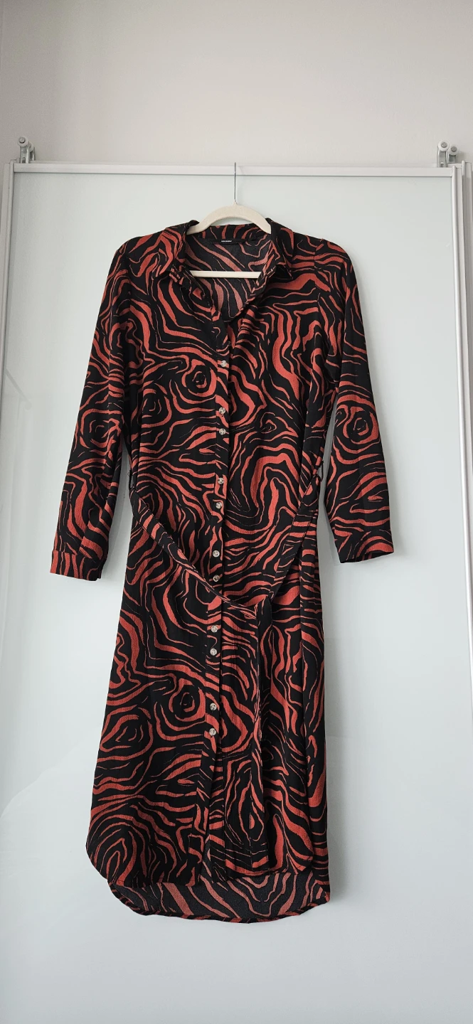 Negotiable - Vero Moda Dress - Red & Black Pattern, Size 6 (M) - photo 2
