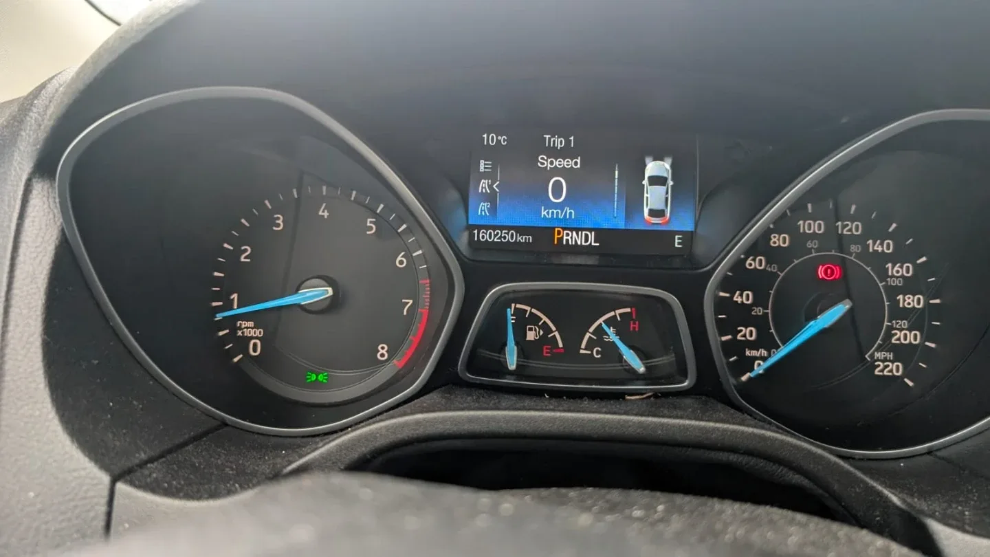 Blue Ford Focus Hatchback