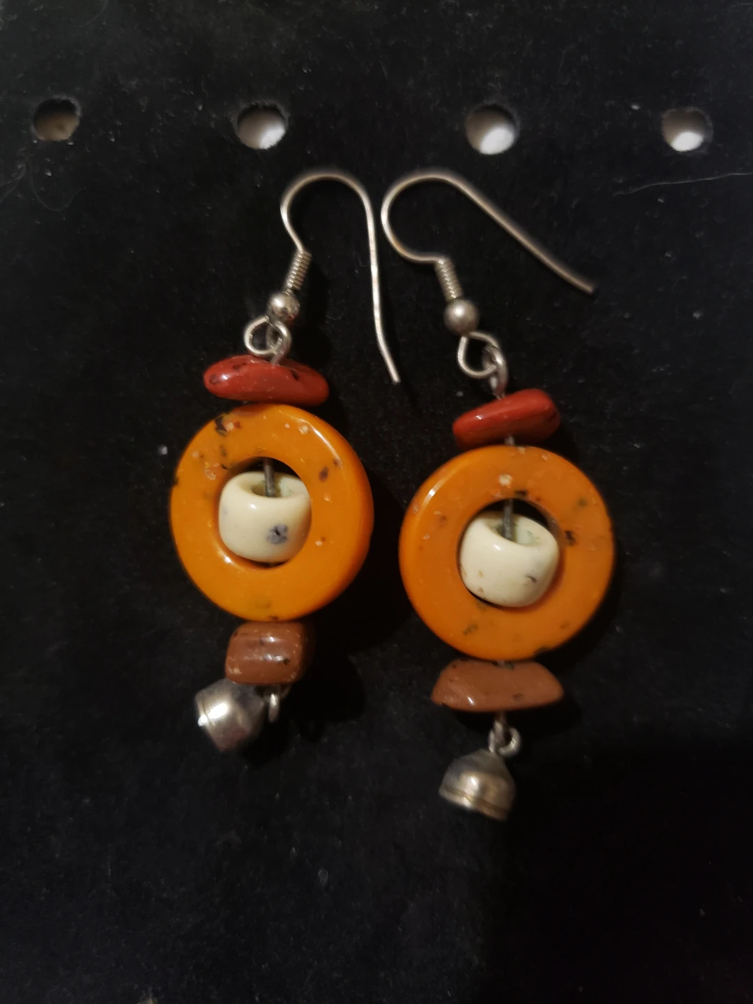 Handmade Beaded Dangle Earrings