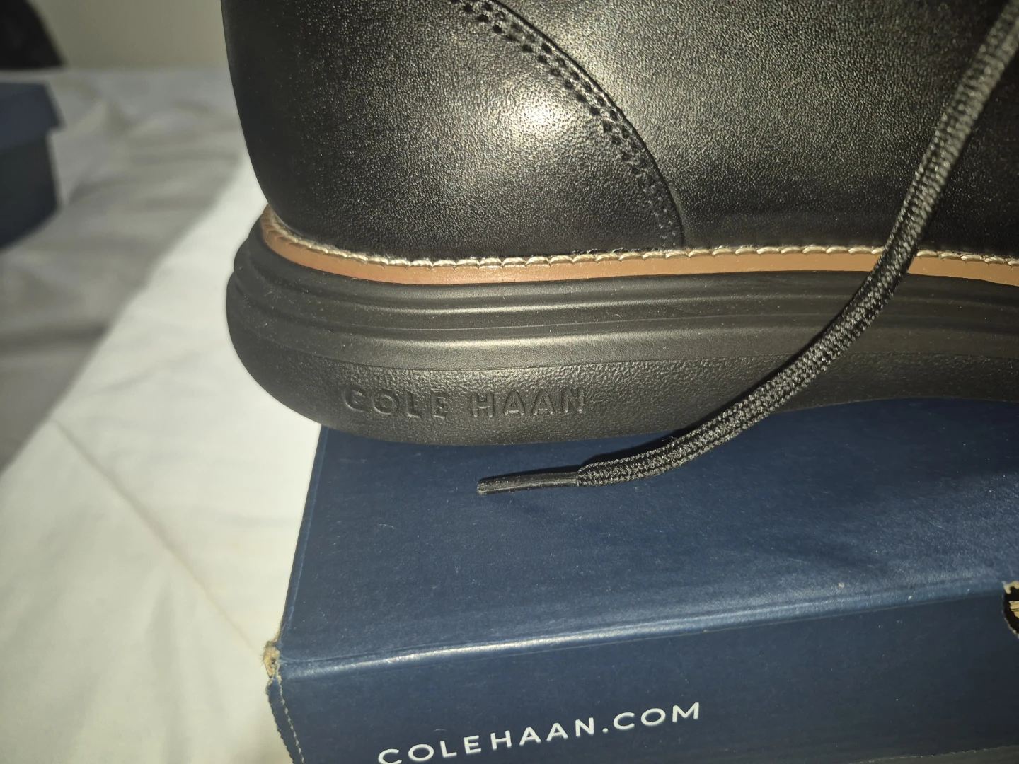 Cole Haan Black Leather Men's Boots