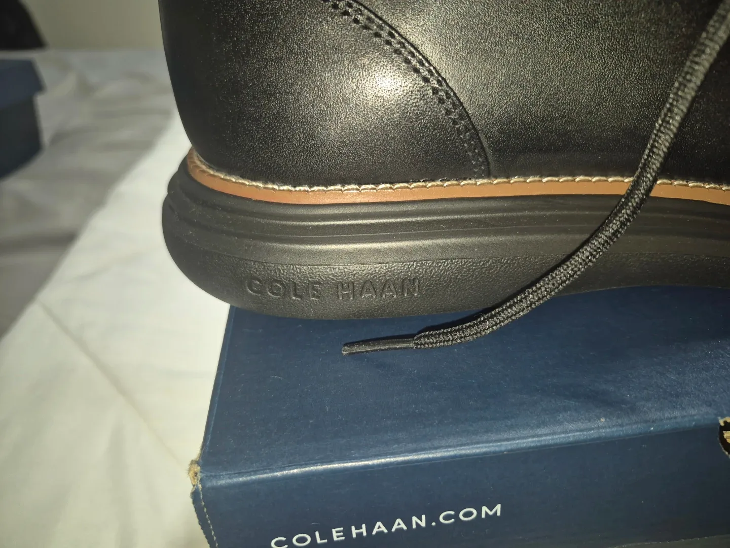 Cole Haan Black Leather Men's Boots