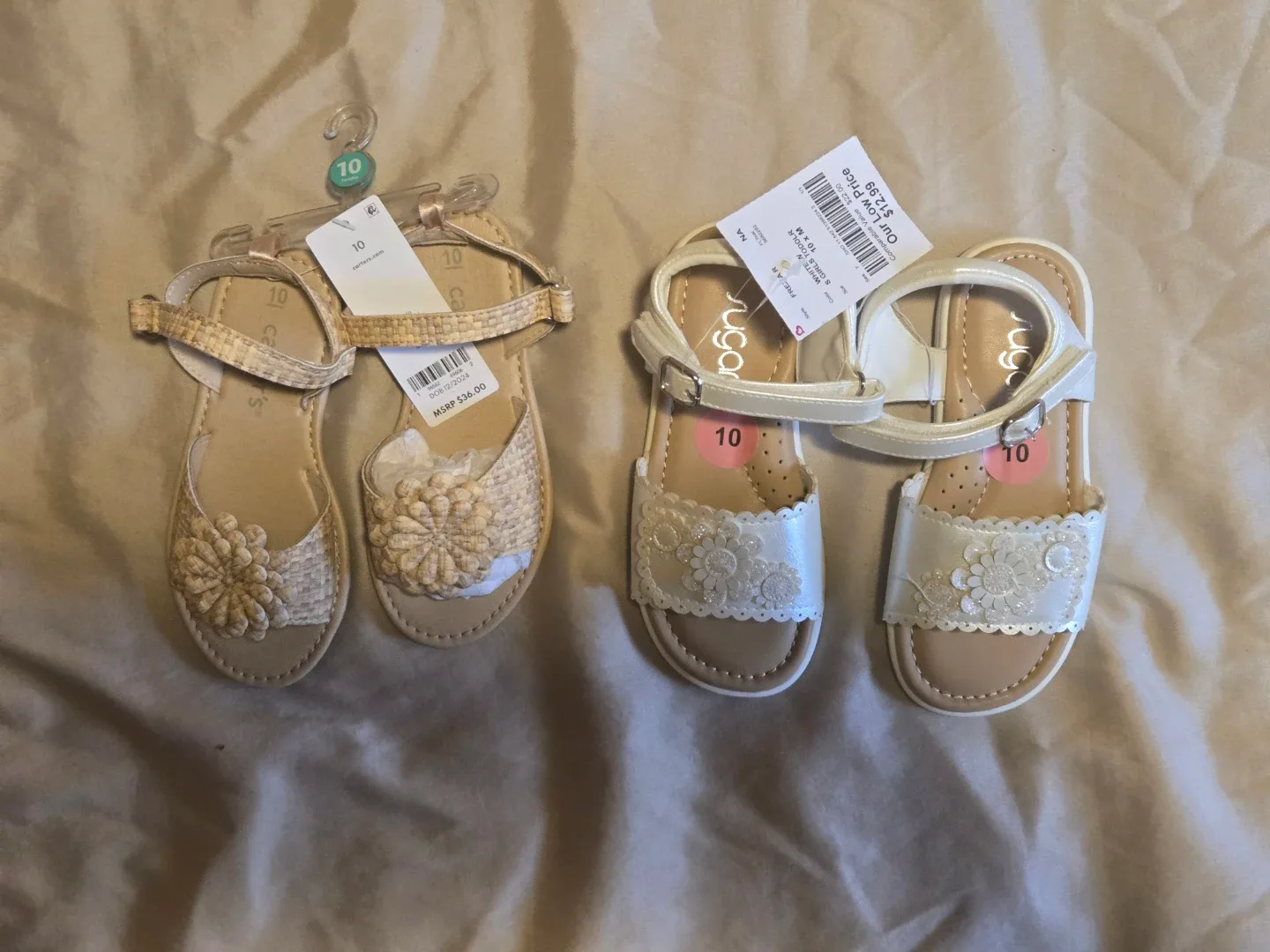 Carter's & Sugar Sandals - Size 10 - New