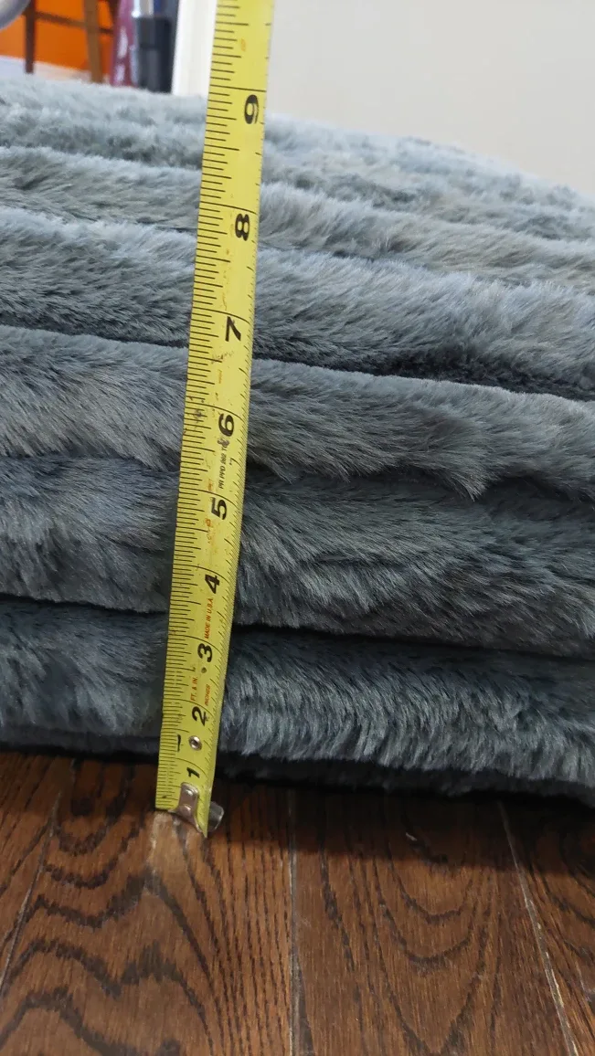 Faux Fur Seat Cushions - Grey, 26×26" image indicator(5)