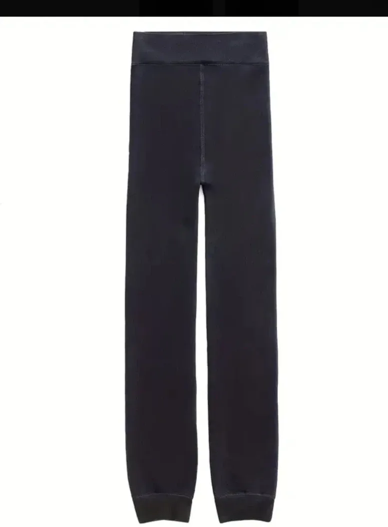 Black Fleece-Lined Leggings