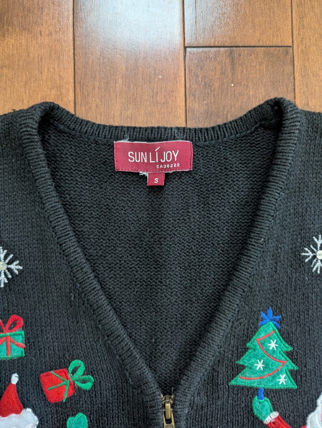 SANTA CHRISTMAS KNIT VINTAGE SWEATER VEST - photo 2