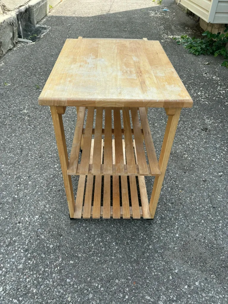 Wooden Butcher Block Kitchen Cart image indicator(5)
