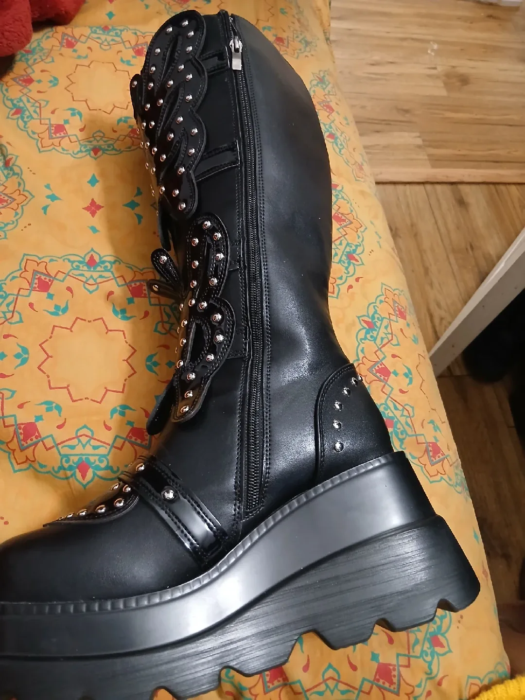 Demonia Black Platform Boots image indicator(4)