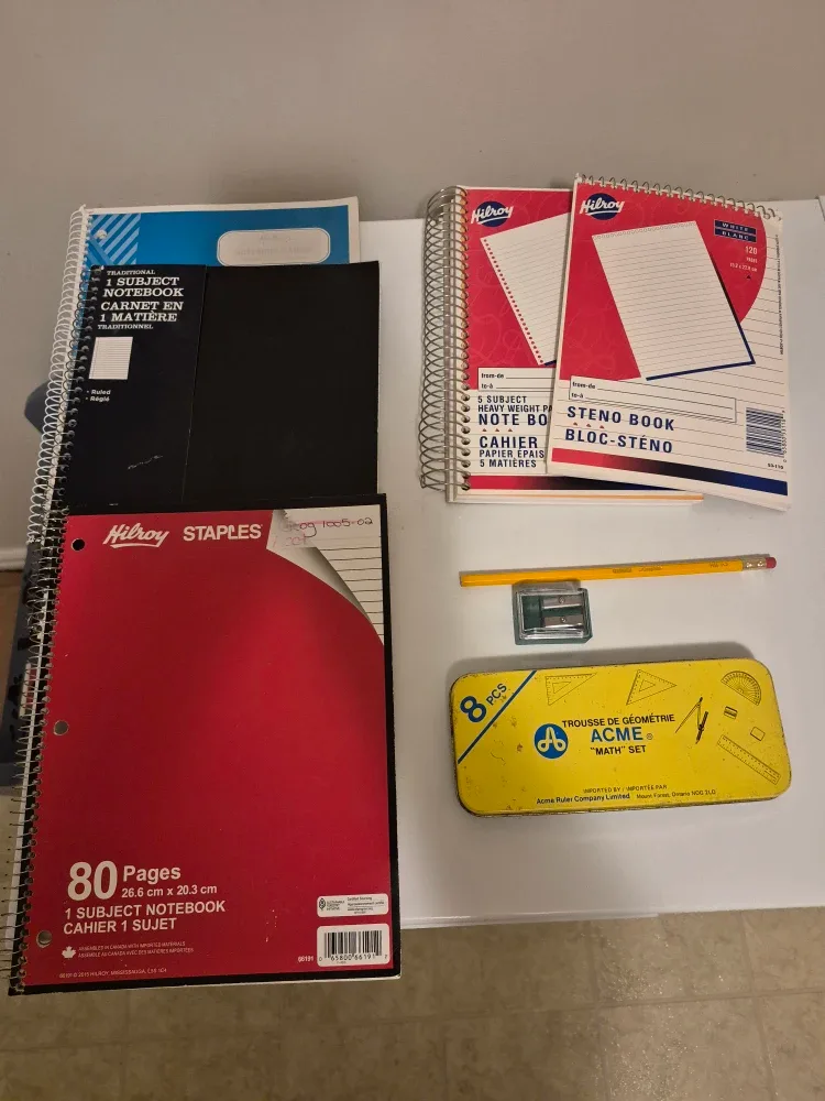 School Supplies Bundle: Notebooks & Acme Math Set