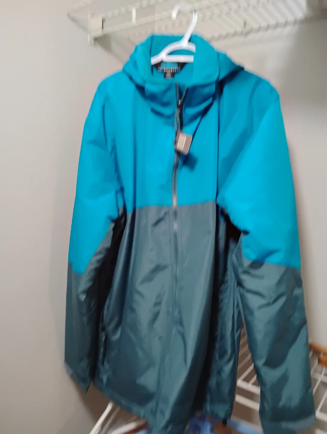 Tri-Mountain 2XL Teal/Grey Hooded Jacket thumbnail
