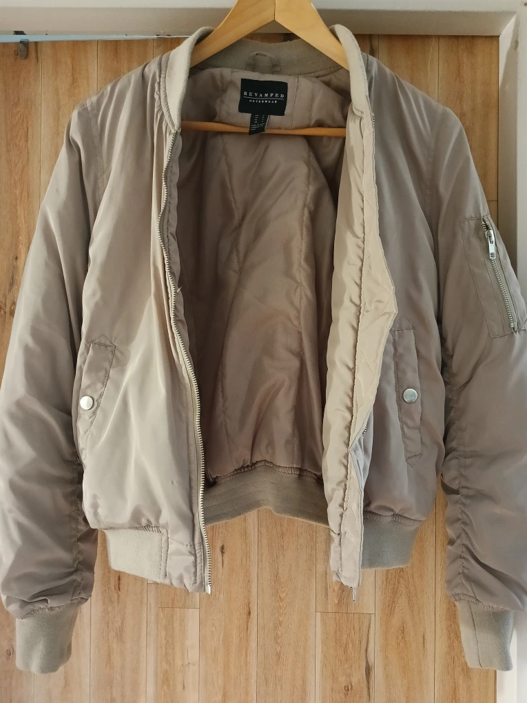 Revamped Outerwear Bomber Jacket - Size S