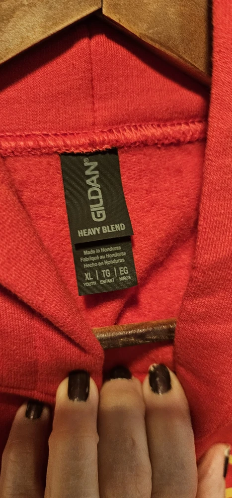 Gildan Youth XL Red Hoodie - photo 2