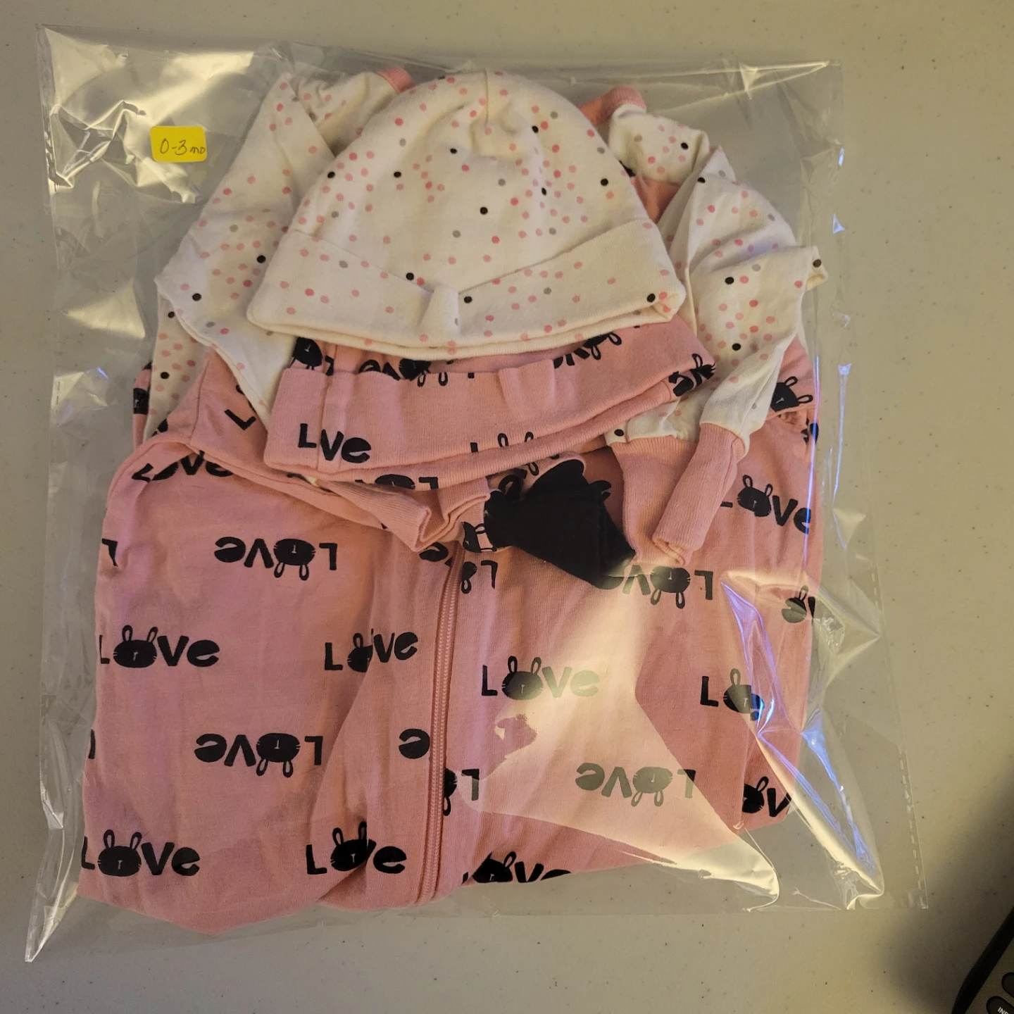Baby Sleepers with Hats - Set of Two 0-3mo - photo 2