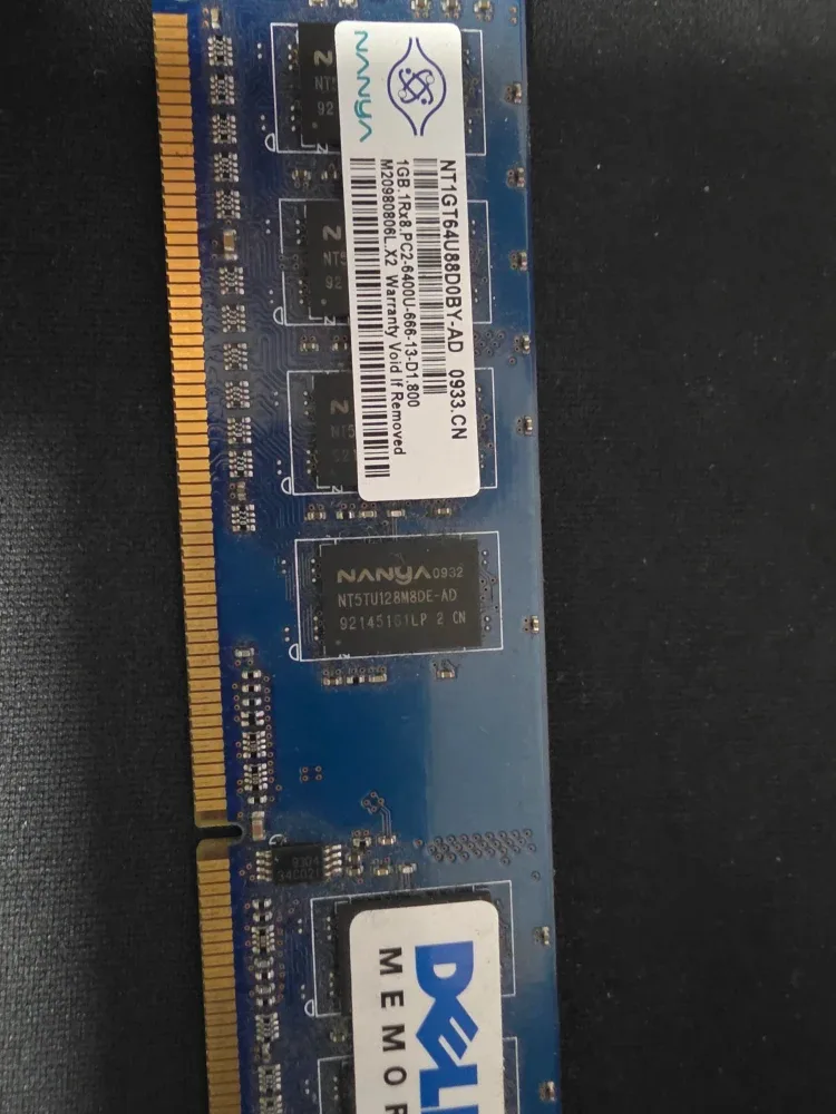 Nanya 1GB PC2-6400U RAM Memory