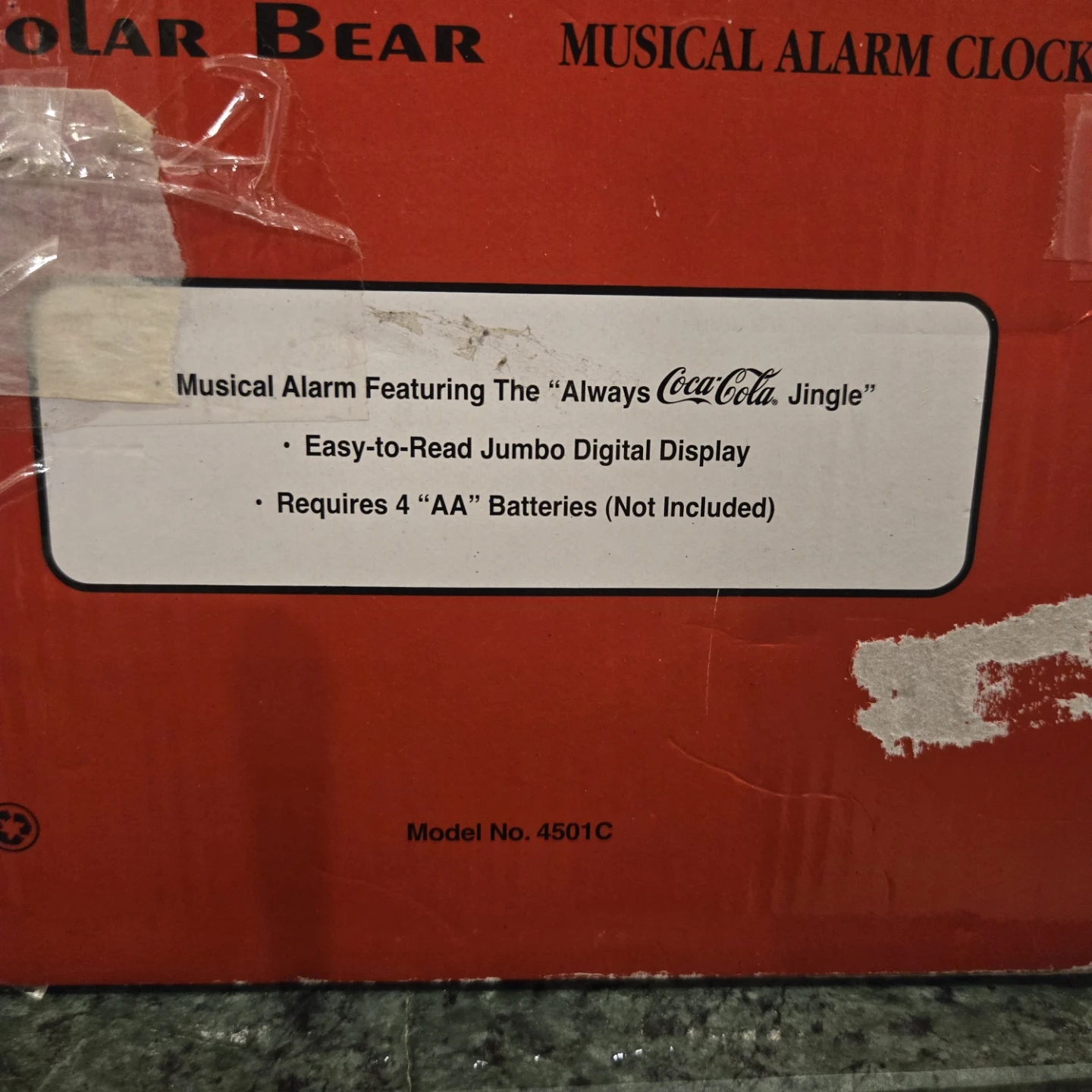 Vintage 1996 Coca-Cola Polar Bear Musical Alarm Clock - photo 5