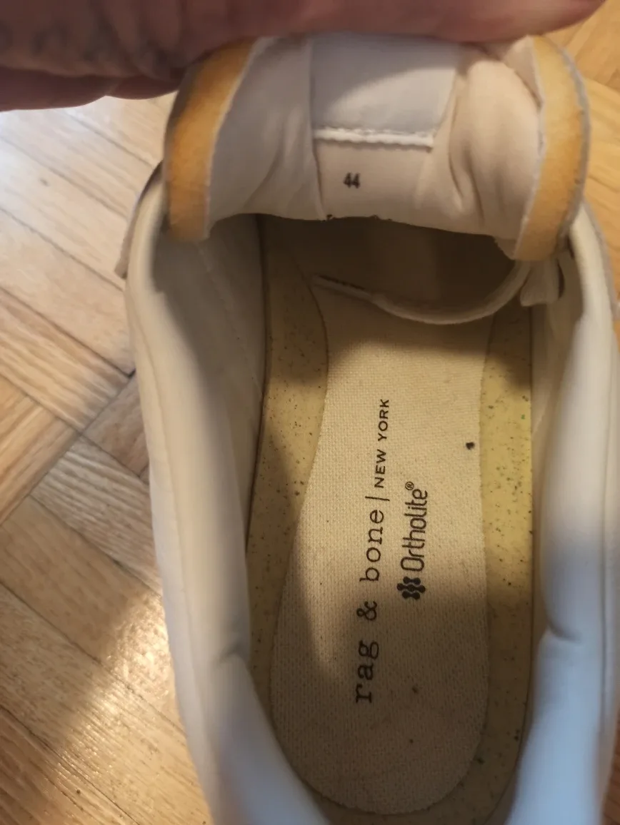Rag & Bone White Leather Sneakers - Size 11 (US) image indicator(3)
