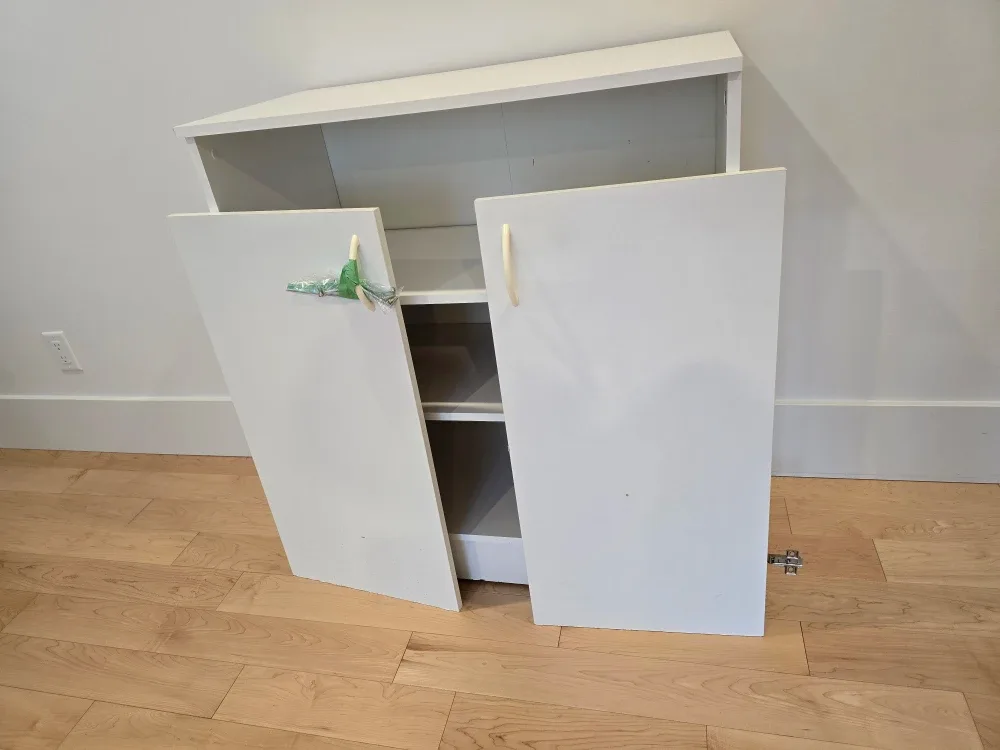 White Wooden shelf/ organizer/ cabinet