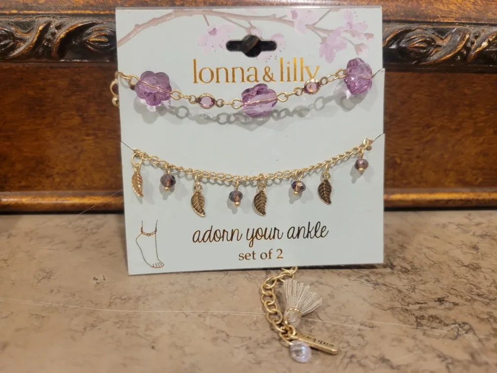 Lonna & lilly Set Of  2 Ankle Bracelets image indicator(2)