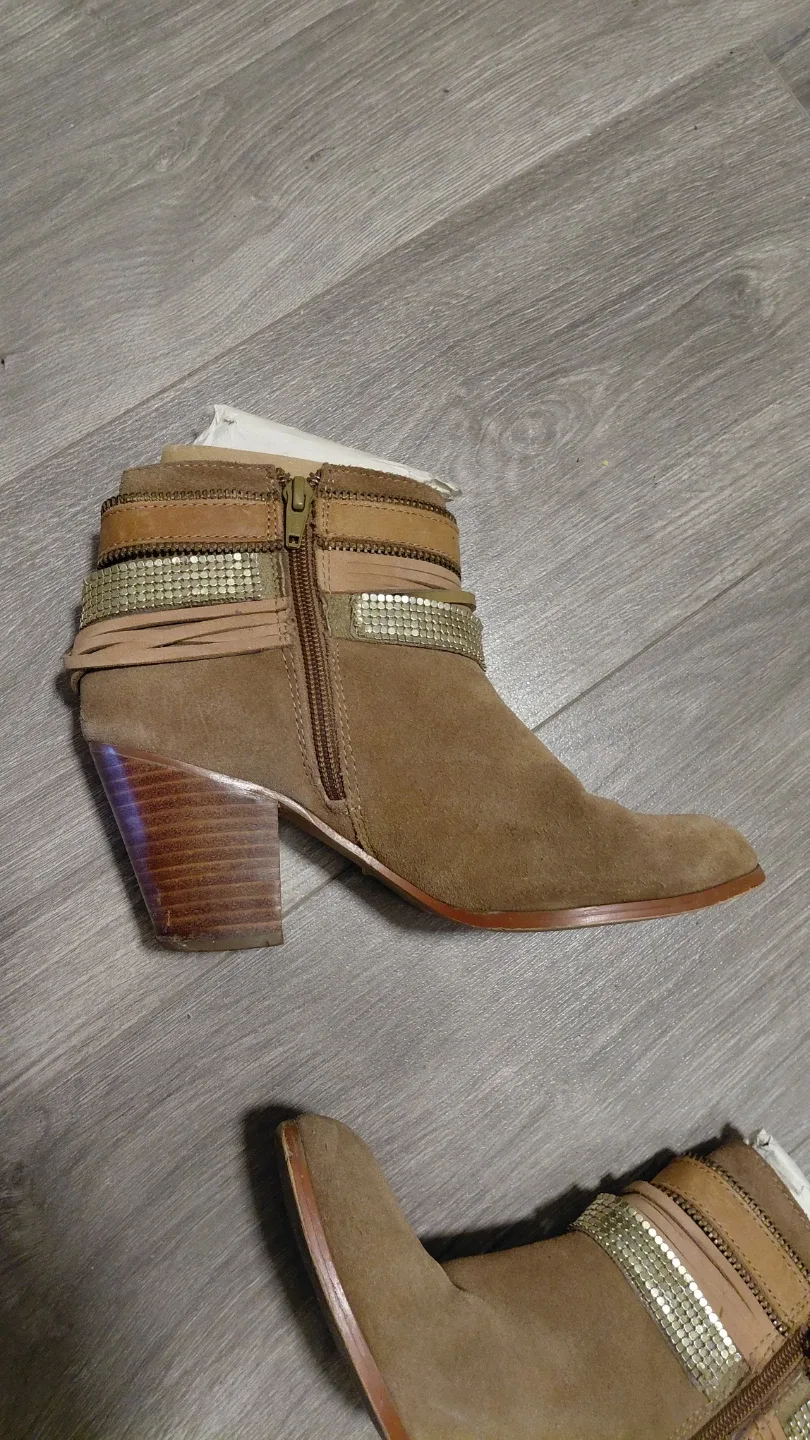 Brown Suede Ankle Boots