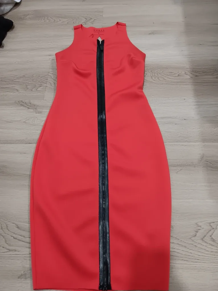 Guess Red Bodycon Dress - Size S