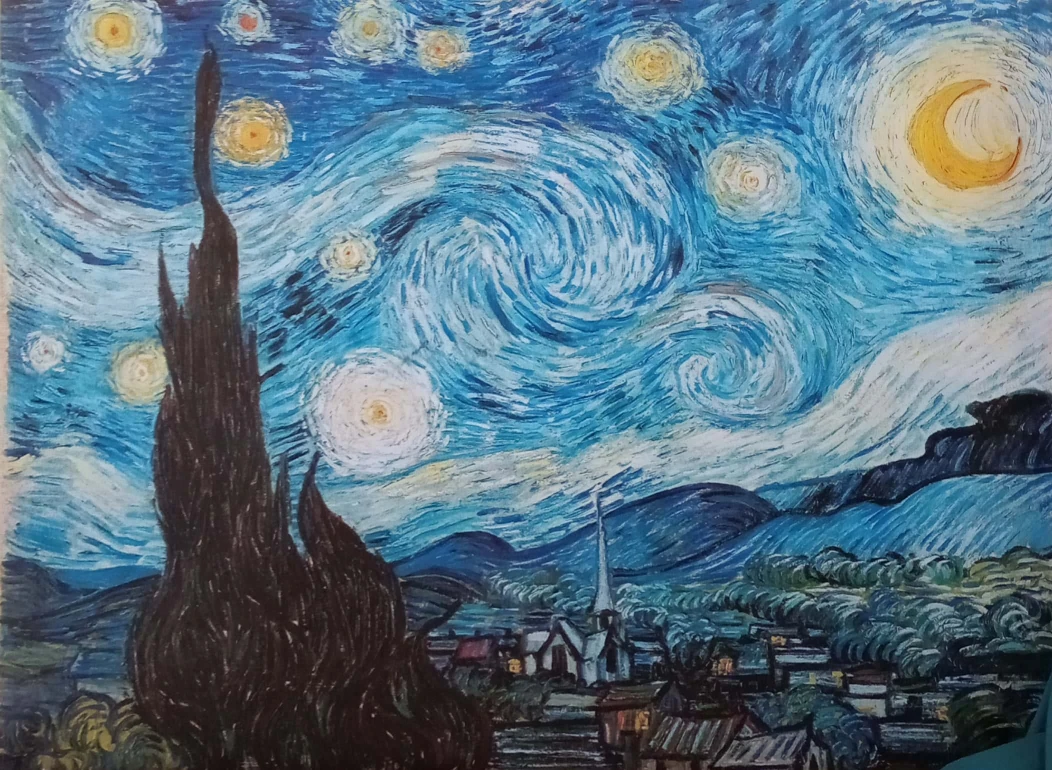 VINCENT VAN GOGH STARRY NIGHT PRINT PAINTING
