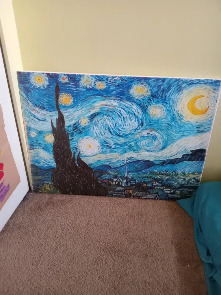 VINCENT VAN GOGH STARRY NIGHT PRINT PAINTING image indicator(2)