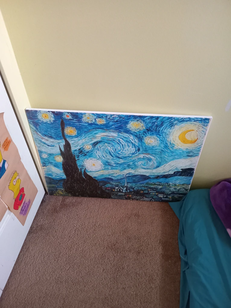 VINCENT VAN GOGH STARRY NIGHT PRINT PAINTING - photo 3