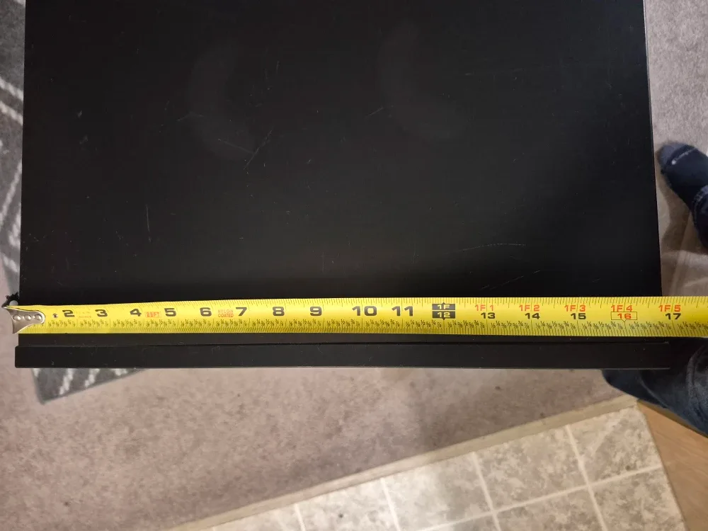 Black Storage Shelf with Red Bins image indicator(2)